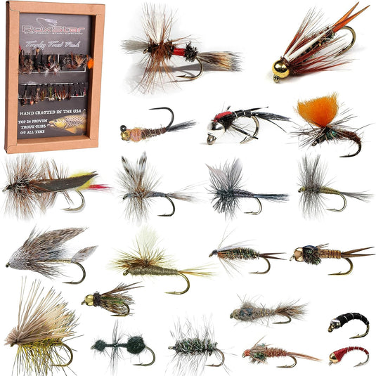 The Fly Crate Woolly Bugger Flies for Trout Fly Fishing Assortment -  Streamer Fly Fishing Flies