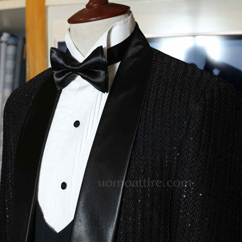 mens black tuxedo 3 piece suit