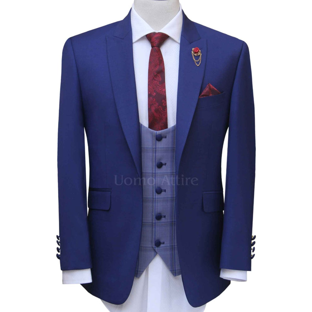 Men's Formal Business Casual Dress Vest Suit Slim Fit Tuxedo Waistcoat Coat  - Walmart.com