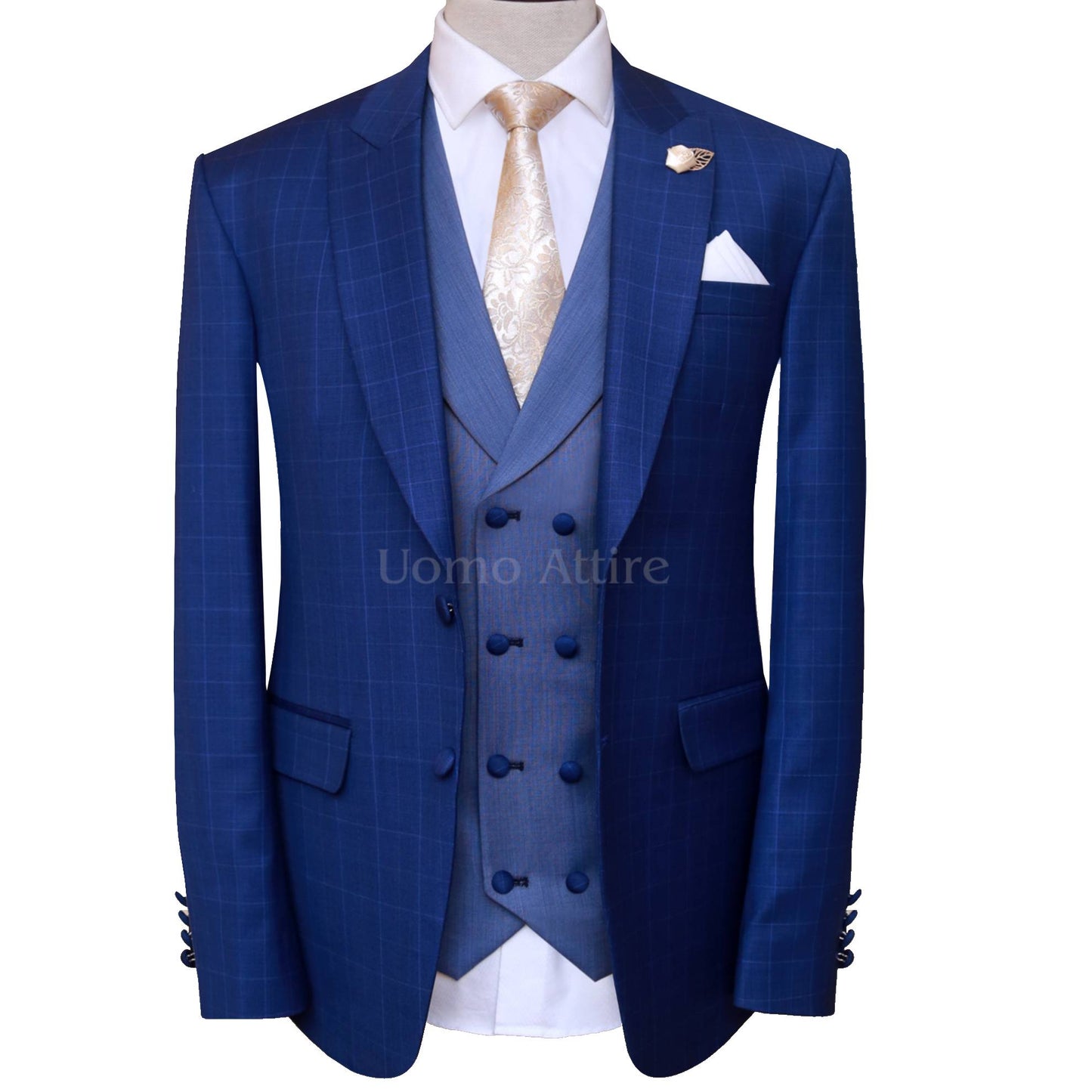 Bespoke double breasted 2 piece suit – Uomo Attire