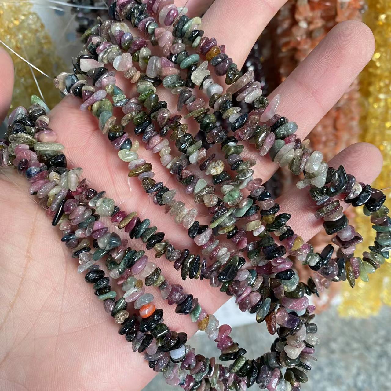 Tourmaline chips string