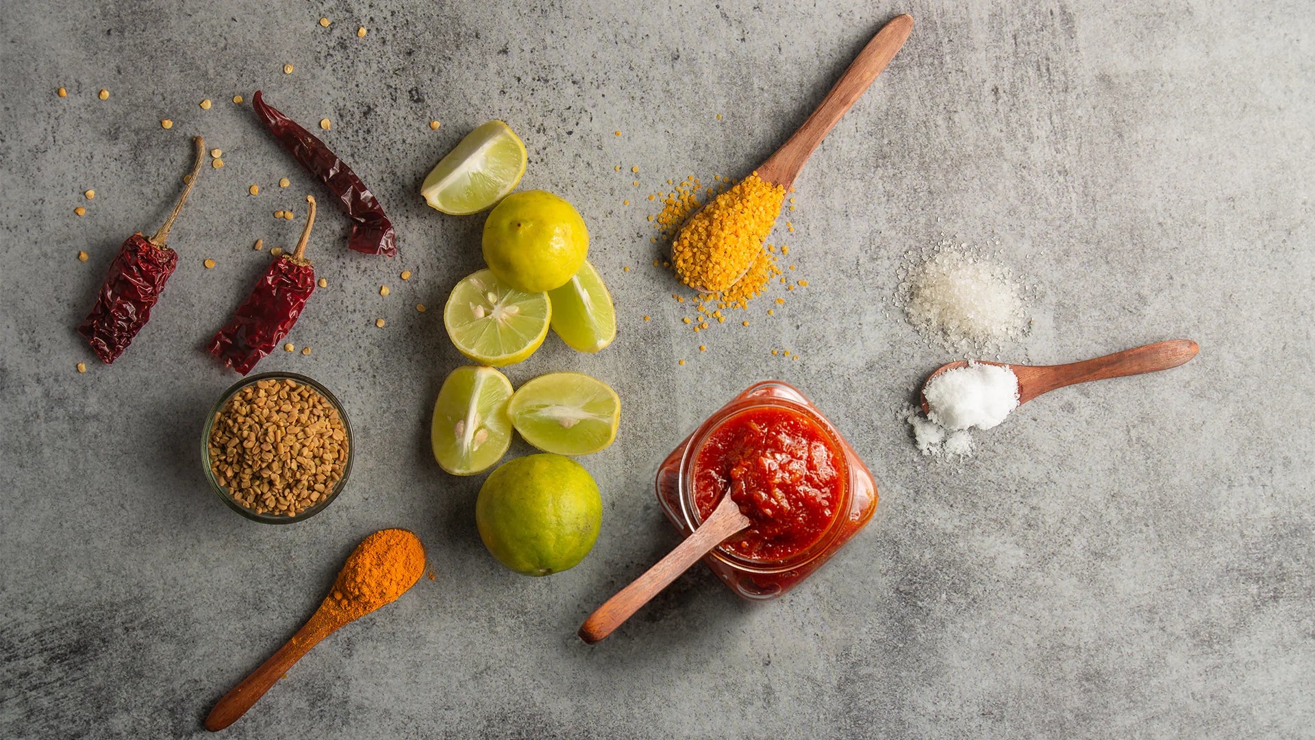 Lemon Pickle Flat Lay Image