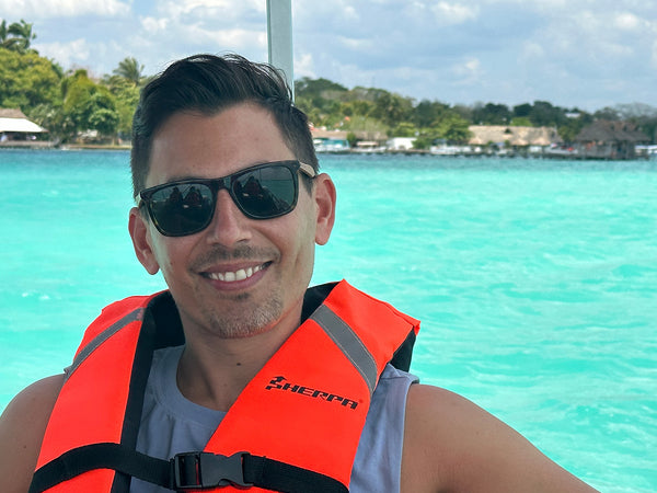Bootstour auf Bacalar in Quintana Roo