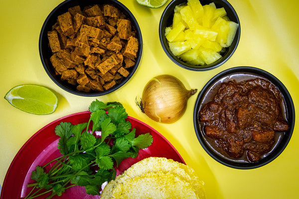Zutaten für Tacos al Pastor
