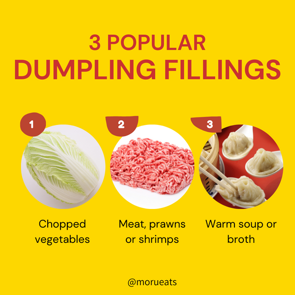 3 popular dumpling fillings