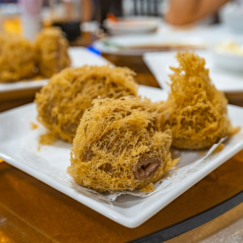 Fried taro dumplings - Wu gok