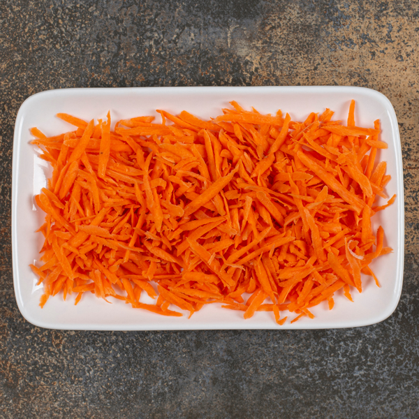 Julienned carrots