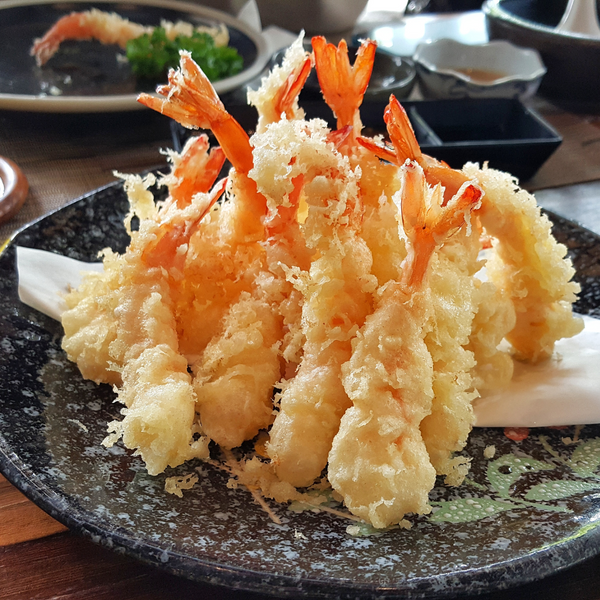 Plate of tempura