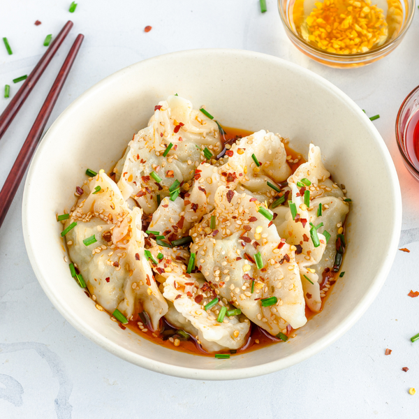 Sichuan Style Dumplings (红油抄手)