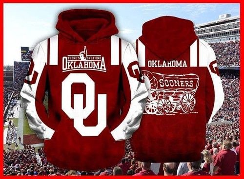 Theres Only One Oklahoma Sooners Zip 3D Hoodie All Over Print