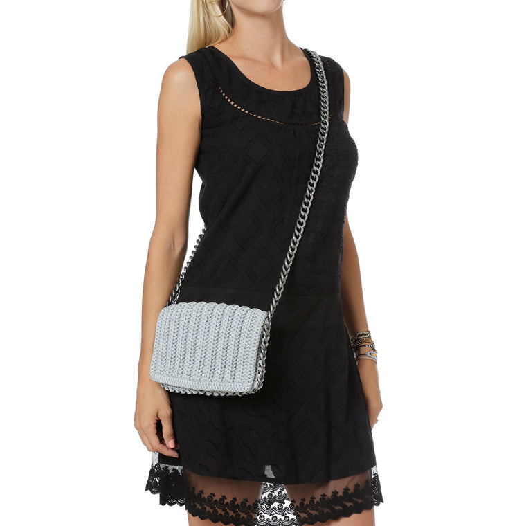 Thin Rock Chain Handbag - Alexandra Koumba Designs