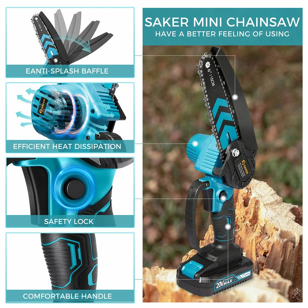 SAKER MINI CHAINSAW 6 INCH – GearBerry