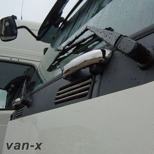 Renault Trafic campervan Wing Mirror Trims Stainless Steel – Van-X