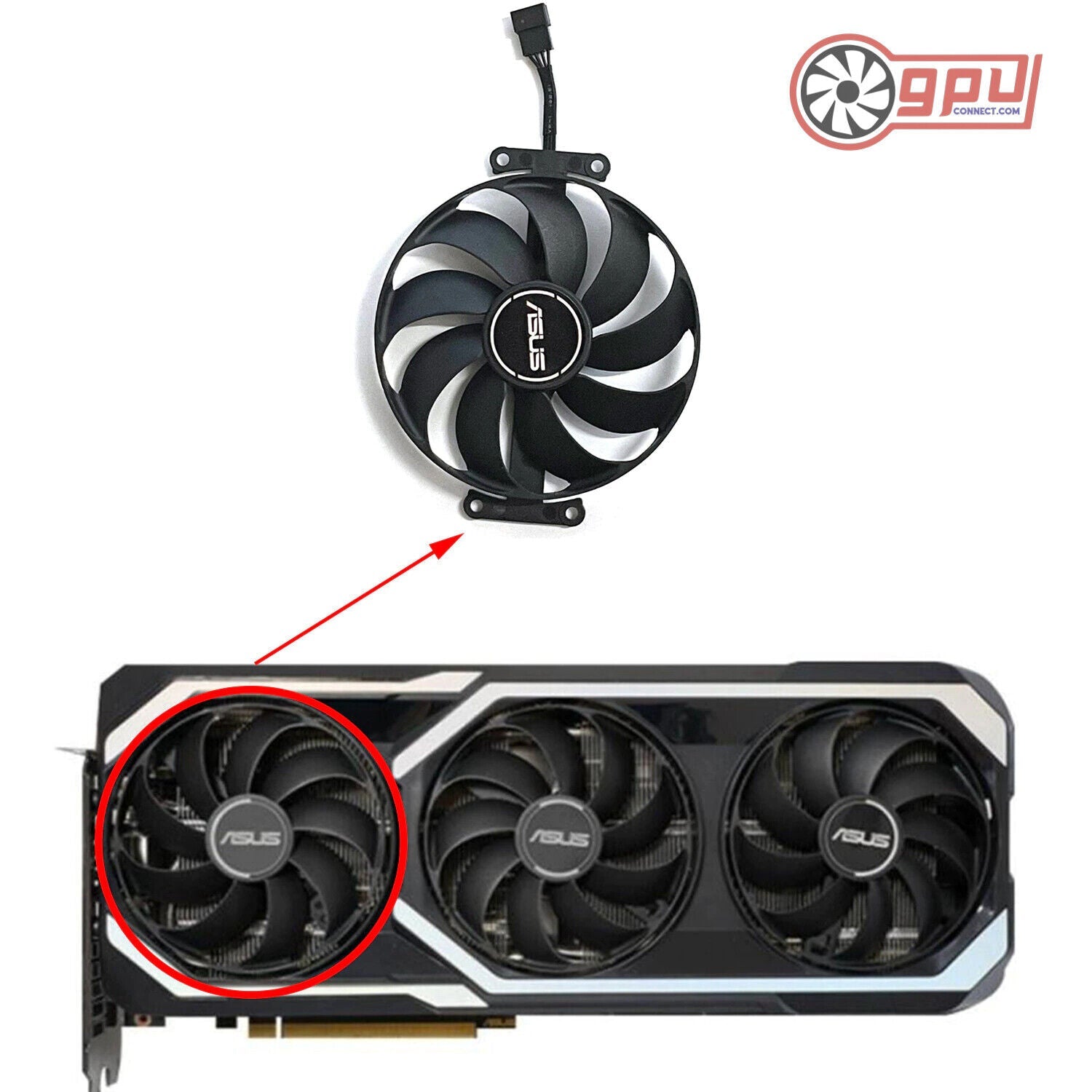 ASUS ROG STRIX ATS RTX 3060 Ti / 3070 MEGALODON Replacement Fan