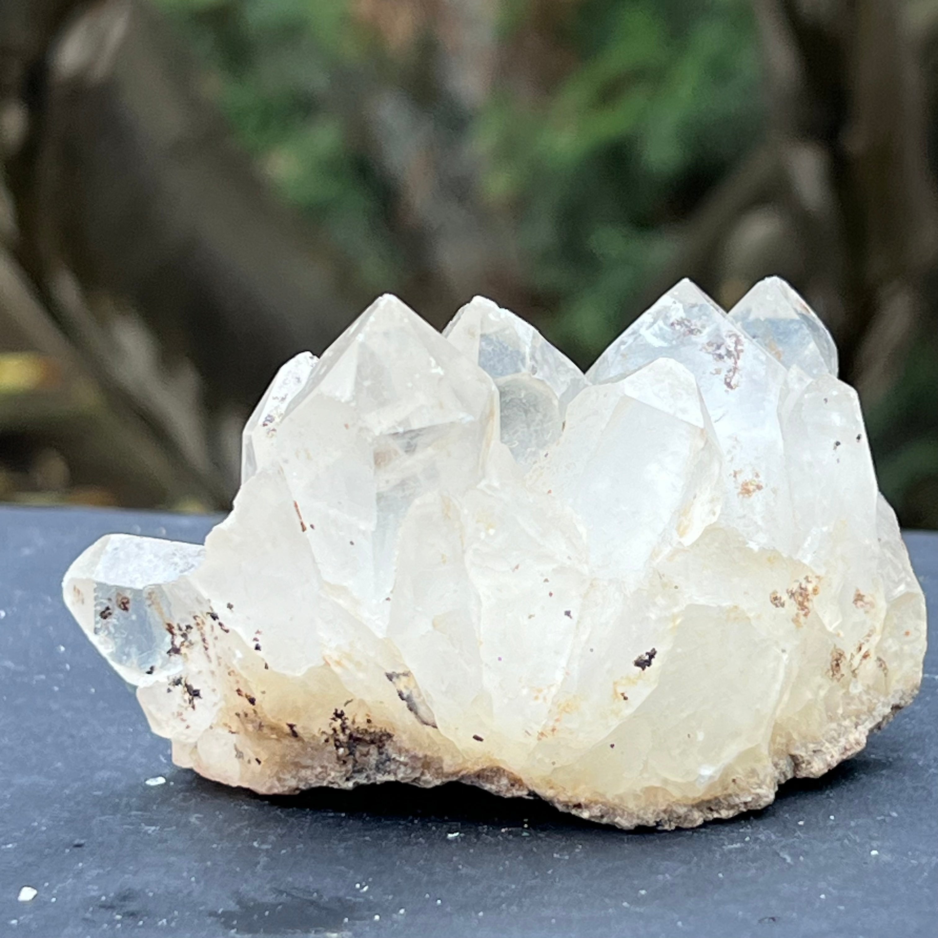 Cluster cuart incolor, floare de mina, cristal de stanca Zimbabwe m6