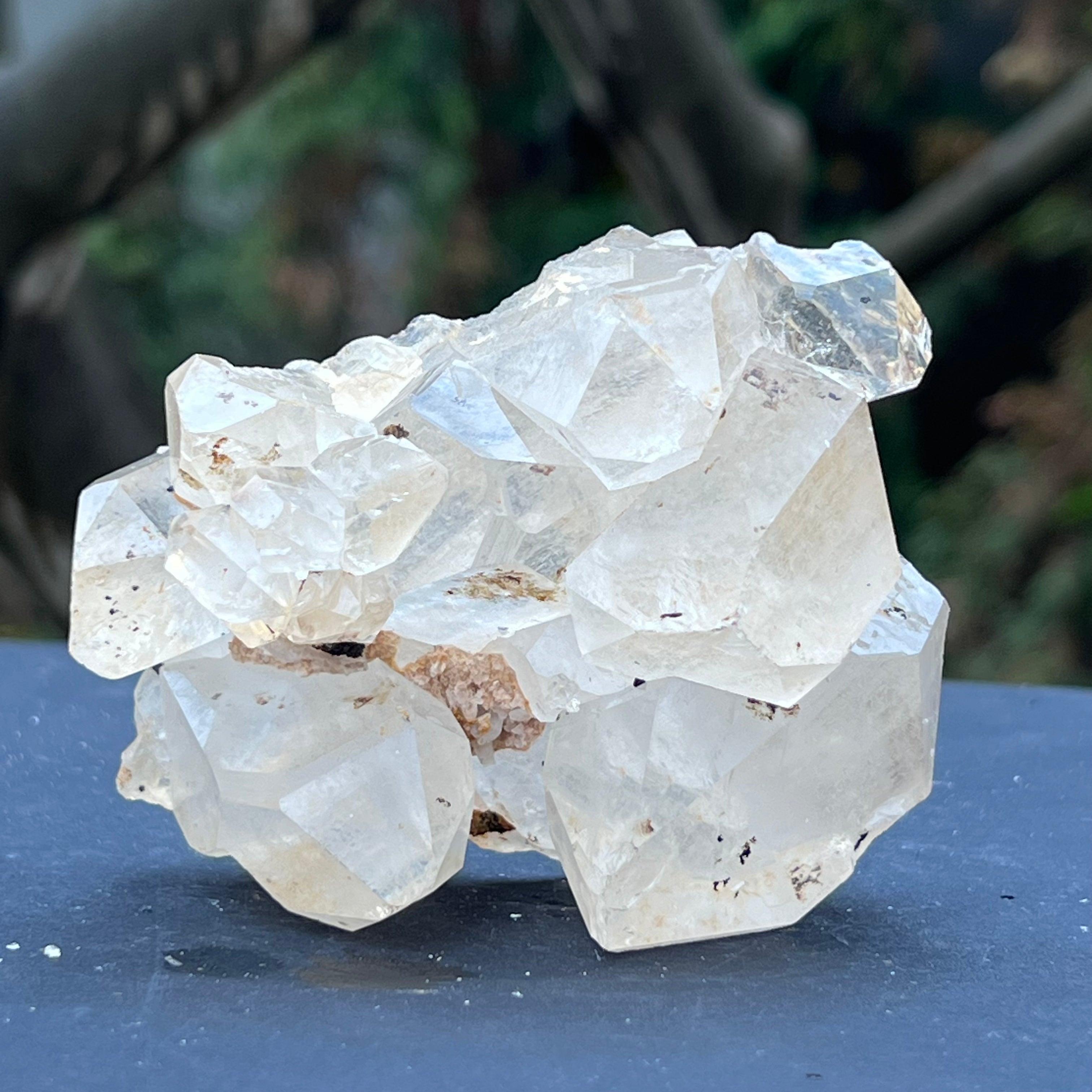 Cluster cuart incolor, floare de mina, cristal de stanca Zimbabwe m5