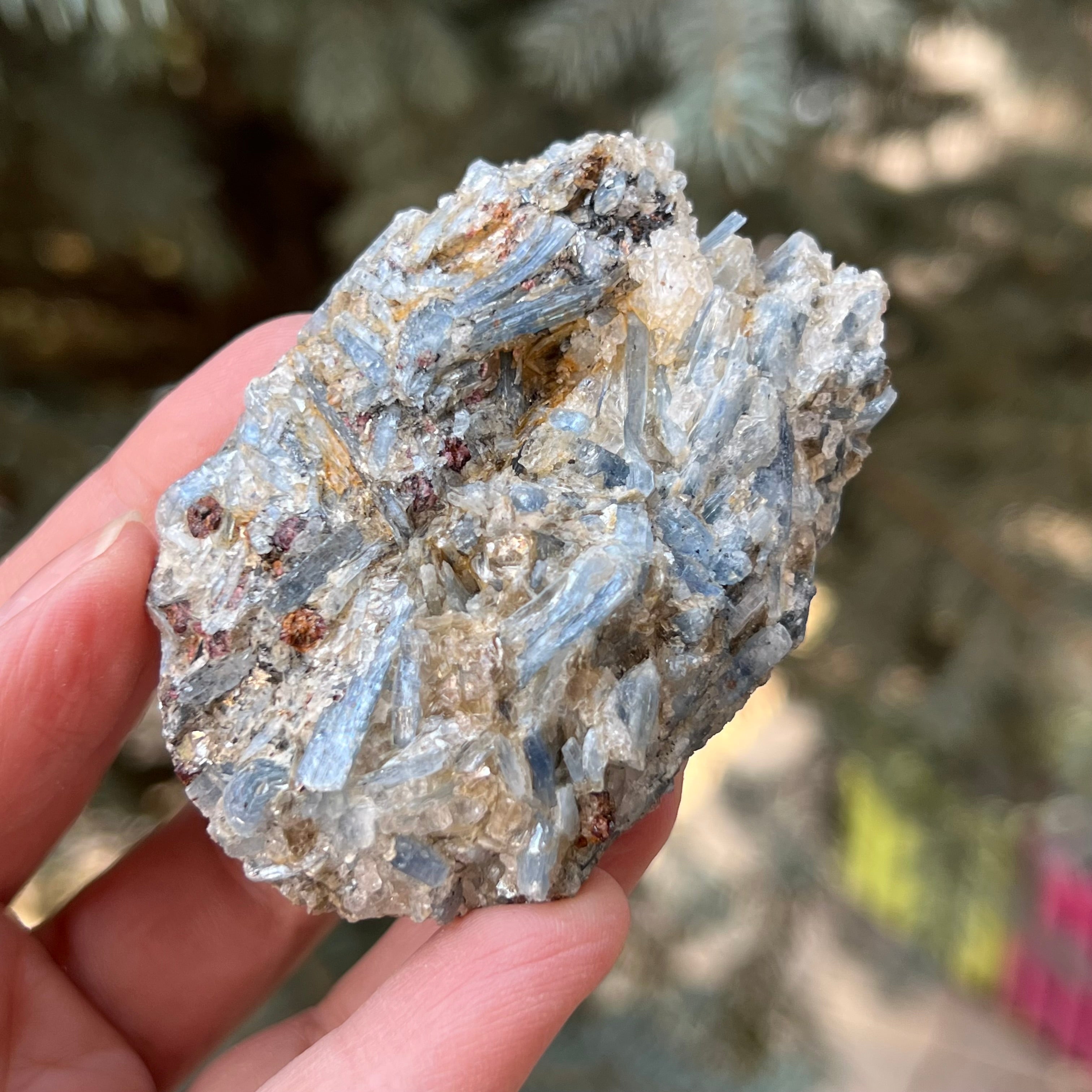 Kianit albastru (Cianit) piatra bruta din Zimbabwe model 5