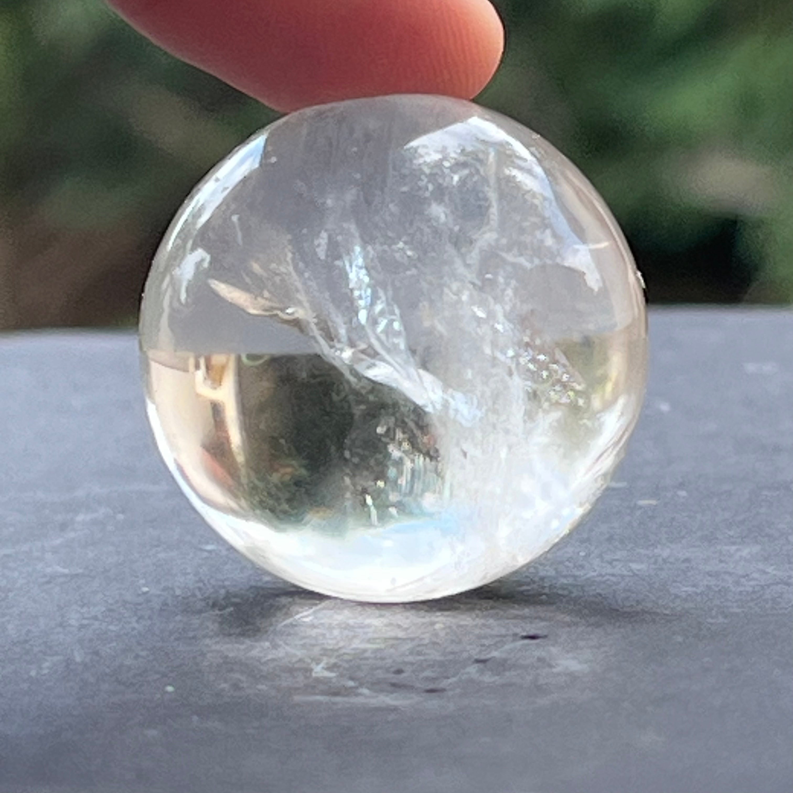 Sfera cuart incolor 2.5 cm / cristal de stanca, glob cristal m3