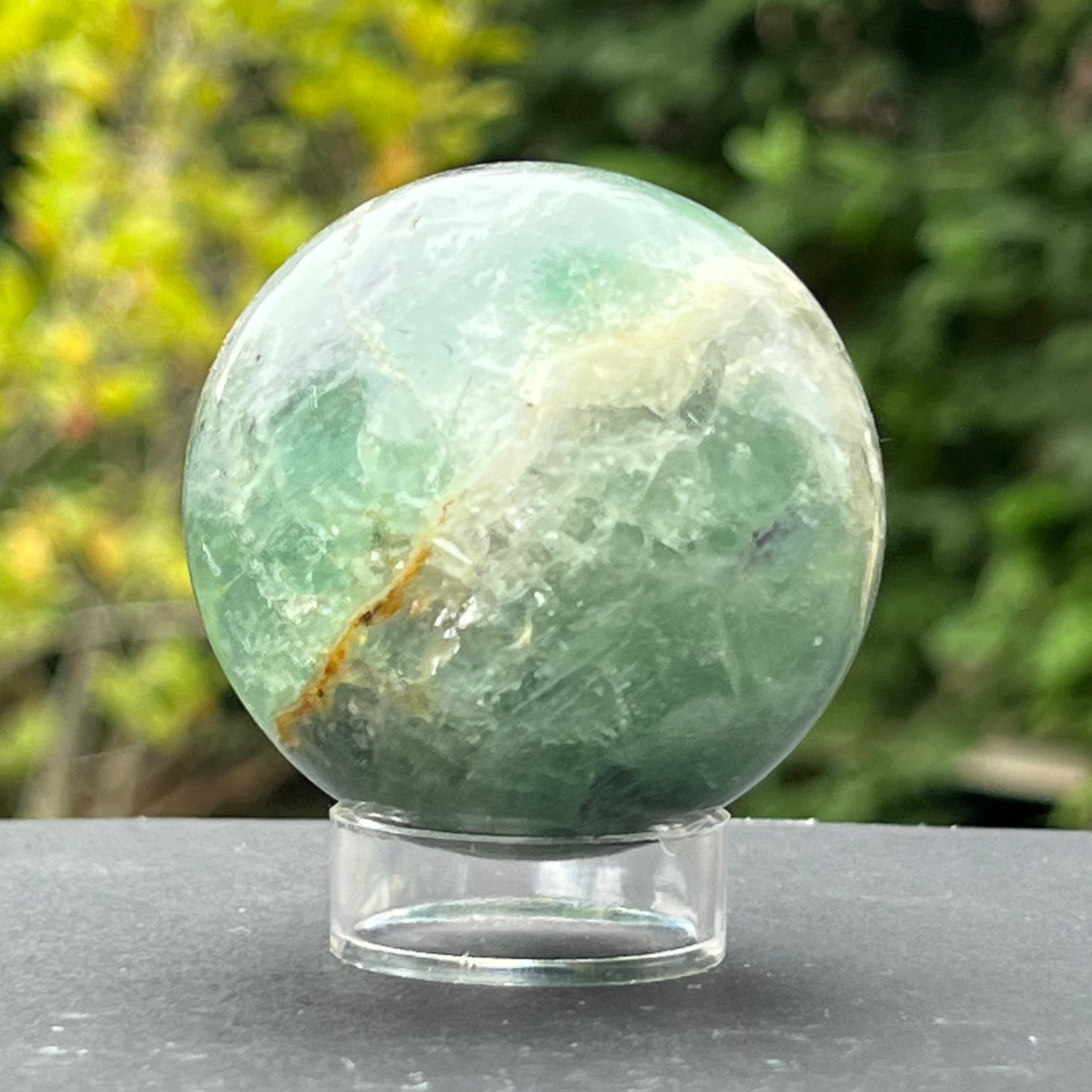 Sfera fluorit verde model 1