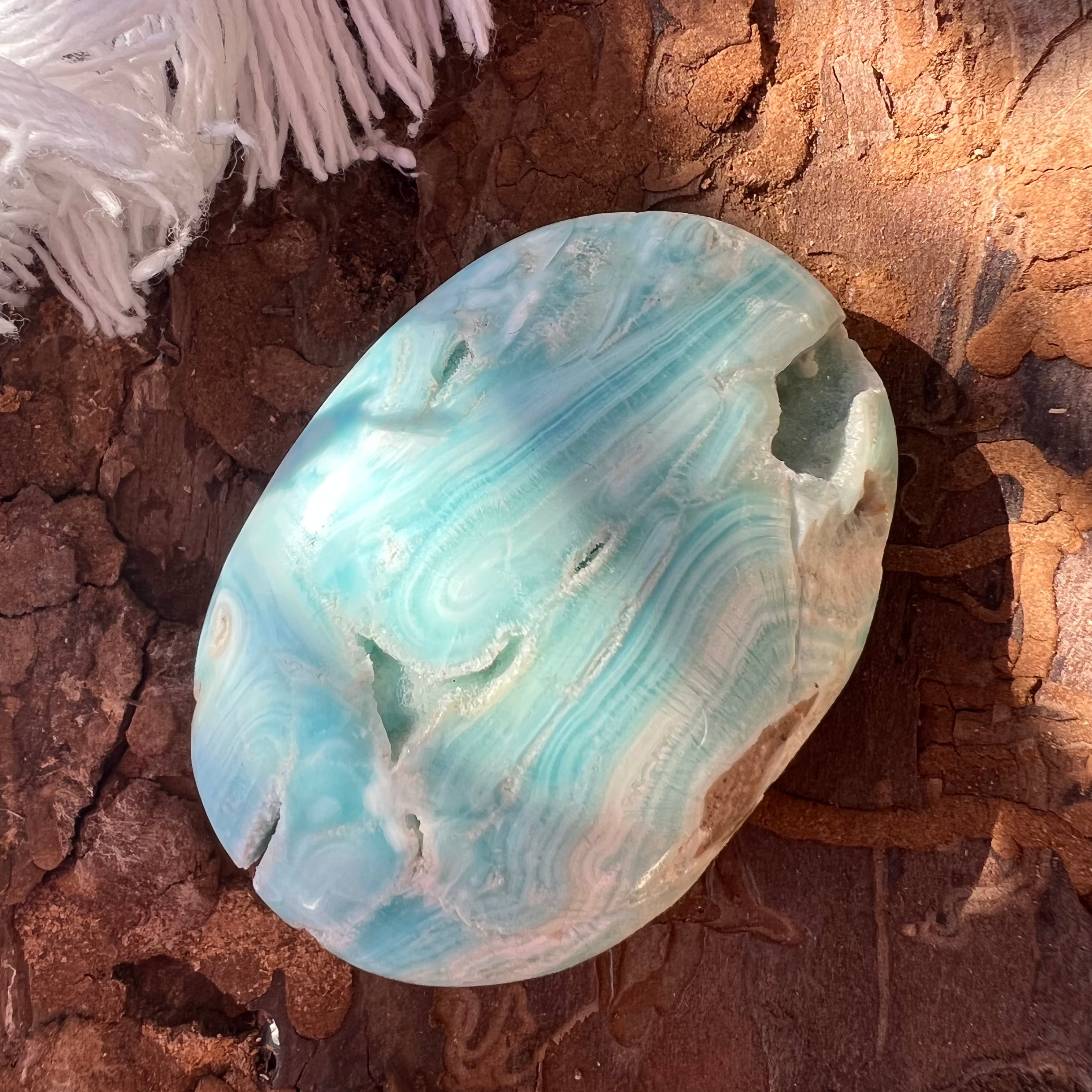Palmstone aragonit albastru m8