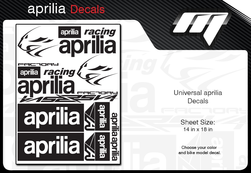 Aprilia Motorbike stickers - Vinyl stickers - Free shipping