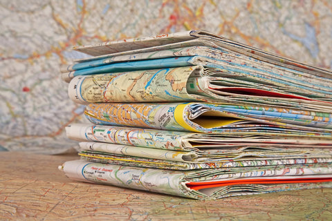 Stack of folded maps