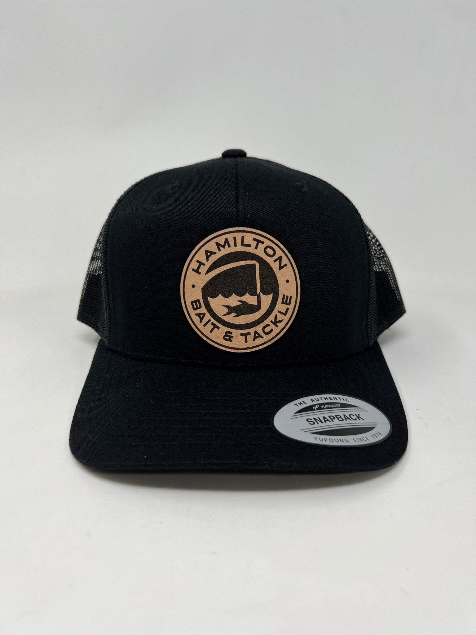 HBT Stitched Logo Hat Black/Neon Orange Mesh