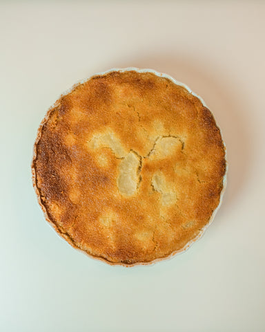 whole apple custard impossible pie
