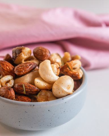 bowl of mixed bar nuts