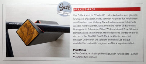 Cycle Magazin D-RACK Fahrrad Wandhalterung