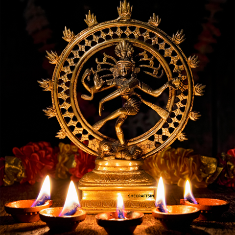 Art has the transformative power to transcend time and space, offering a bridge between the physical and the metaphysical. The Brass Golden Nataraja statue from SheCraftsIn exemplifies this concept, representing the cosmic dance of Lord Shiva and serving as a radiant symbol of artistry, spirituality, and cultural heritage. This essay explores the profound importance of the Brass Golden Nataraja statue in both dance schools and home decor, shedding light on its role as a source of inspiration, cultural ambassador, and aesthetic marvel.  I. The Nataraja: Dance as a Cosmic Expression  A. Symbolism of Lord Shiva as Nataraja  At the heart of the Brass Golden Nataraja statue lies the dynamic depiction of Lord Shiva as the cosmic dancer. His divine dance, known as the Ananda Tandava, symbolizes the eternal cycles of creation, preservation, and destruction. Each intricate detail of the statue conveys profound symbolism, capturing the essence of the cosmic forces that govern the universe. The Nataraja becomes a tangible representation of the divinity within the art of dance.  B. Craftsmanship as an Artistic Offering  SheCraftsIn, known for its commitment to preserving heritage, employs skilled artisans who breathe life into the Nataraja statue through meticulous craftsmanship. Crafted from brass, a metal known for its durability and warm aesthetic appeal, the statue undergoes a transformative process to achieve its resplendent golden finish. The union of traditional techniques and artistic innovation distinguishes SheCraftsIn's Nataraja, making it not just a sculpture but a testament to the enduring legacy of craftsmanship.  II. Dance Schools: Nurturing Artistic Souls  A. Inspiration in Form and Movement  Within the sacred walls of dance schools, the Brass Golden Nataraja statue assumes a role of paramount significance. Positioned strategically, it becomes a focal point that inspires aspiring dancers. The fluidity of Lord Shiva's dance, frozen in time in the statue, serves as a living testament to the expressive potential of dance forms. Students, as they hone their craft in the presence of the Nataraja, are reminded of the intricate connection between their art and the divine.  B. Cultural Heritage and Spiritual Connection  The Nataraja statue, with its deep-rooted symbolism and connection to Hindu mythology, becomes a guardian of cultural heritage in dance schools. Classical dance forms often draw inspiration from religious narratives, and the Nataraja serves as a reminder of these ancient tales. Beyond its aesthetic appeal, it fosters a sense of spiritual connection among students, grounding their artistic pursuits in a rich cultural context.  C. Discipline and Dedication Embodied  As a silent mentor, the Brass Golden Nataraja statue encourages a sense of discipline and dedication among dance students. The Ananda Tandava is not merely a physical dance but a spiritual journey, demanding commitment, focus, and devotion. In the presence of the Nataraja, students are guided not only in the technical aspects of dance but also in the cultivation of a holistic approach to their art.  III. Home Decor: Aesthetic Opulence and Cultural Enrichment  A. A Beacon of Elegance in Domestic Spaces  The Brass Golden Nataraja statue seamlessly transitions from the dance studio to domestic spaces, becoming a beacon of elegance and cultural richness. Placed prominently within a home, it transforms into a captivating centerpiece, drawing attention with its golden radiance and intricate details. More than a decorative item, the Nataraja becomes a conversation starter, inviting discussions about art, spirituality, and cultural appreciation.  B. Cultural Enrichment in Everyday Life  In homes adorned with the Nataraja statue, cultural enrichment becomes an integral part of everyday life. The statue acts as a bridge between the sacred and the mundane, infusing living spaces with a sense of continuity with ancient traditions. Homeowners consciously choose to surround themselves with the spiritual resonance of the Nataraja, creating an environment that reflects not only personal taste but also a deeper connection to cultural roots.  C. Supporting Artisanal Traditions  The acquisition of a Brass Golden Nataraja statue from SheCraftsIn goes beyond aesthetics; it becomes a conscious choice to support local craftsmanship and traditional art forms. SheCraftsIn's commitment to preserving traditional techniques ensures that each statue is a unique piece of art, contributing to the sustainability of artisanal traditions. Homeowners, in choosing such pieces, actively participate in the preservation of cultural heritage.  IV. SheCraftsIn's Unique Contribution: Tradition and Innovation  A. Preserving Artistic Traditions  SheCraftsIn distinguishes itself not only through the quality of its products but also through its dedication to preserving artistic traditions. By collaborating with skilled artisans, often masters of age-old techniques, SheCraftsIn ensures that each Brass Golden Nataraja statue is an authentic continuation of a rich cultural legacy. The commitment to tradition serves to elevate each piece beyond a mere art object to a cultural heirloom.  B. Innovative Design for Contemporary Appeal  While rooted in tradition, SheCraftsIn embraces innovative design elements, allowing the Brass Golden Nataraja statue to appeal to contemporary sensibilities. The fusion of traditional authenticity with modern aesthetics ensures that the Nataraja remains relevant in diverse settings. This delicate balance between tradition and innovation enhances SheCraftsIn's appeal to a broad audience.  V. Conclusion: A Testament to Timeless Beauty and Cultural Resonance  In conclusion, the Brass Golden Nataraja statue from SheCraftsIn emerges as more than a work of art; it is a vessel of cultural, spiritual, and artistic significance. In dance schools, it inspires the next generation of dancers, fostering a deep connection between art and divinity. In homes, it becomes a beacon of elegance and cultural enrichment, contributing to the preservation of artisanal traditions. SheCraftsIn's unique blend of tradition and innovation ensures that the Brass Golden Nataraja statue remains not just a symbol of timeless beauty but a testament to the enduring legacy of art, culture, and spirituality. As it graces dance studios and living spaces alike, it continues to weave a narrative that transcends generations, inviting individuals to partake in the dance of the divine.