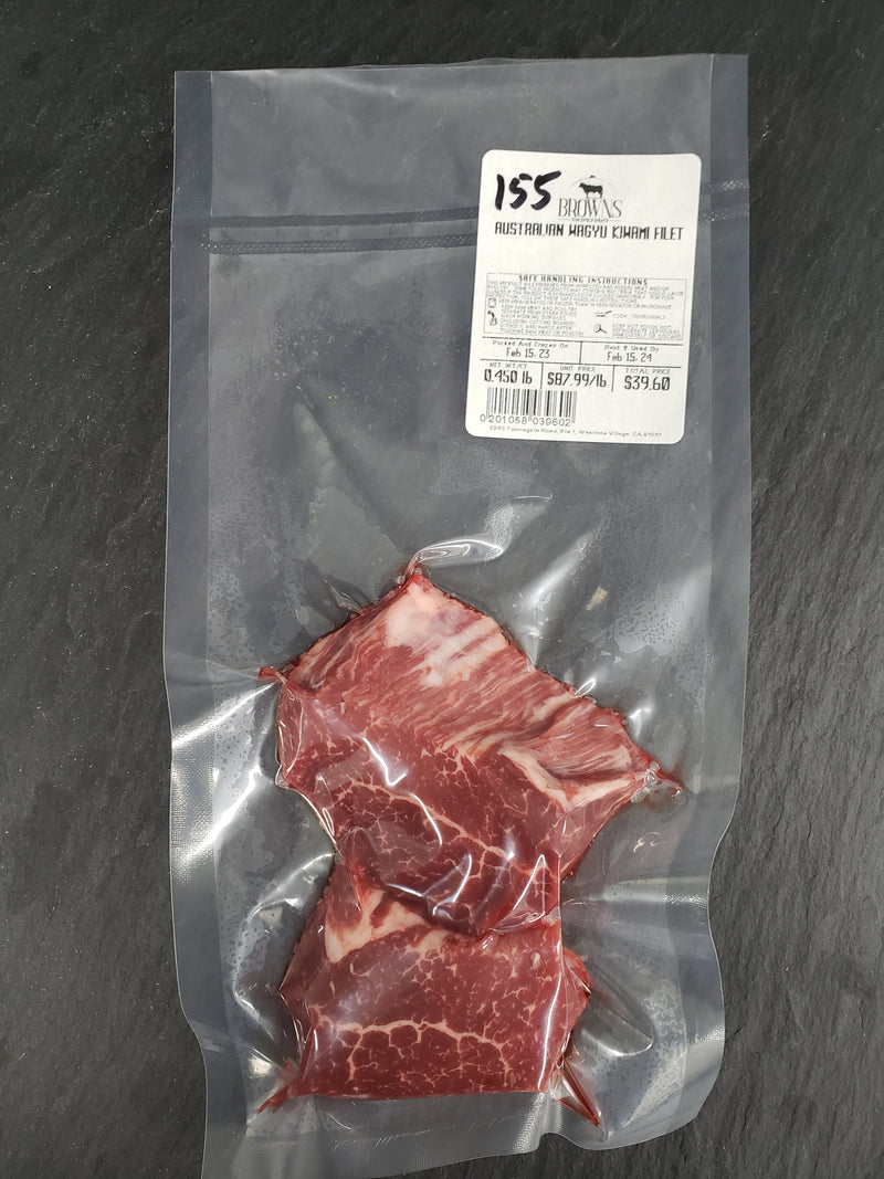 AUSTRALIAN WAGYU KIWAMI FILET #155 – Brown's Top Shelf Meats