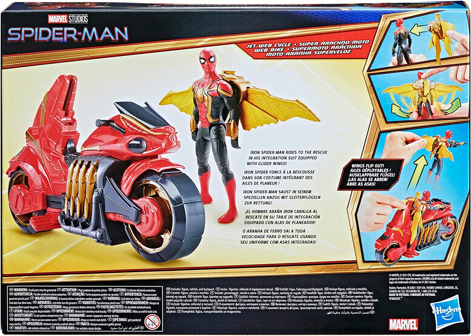 Buy Marvel Spider-Man No Way Home 6-Inch Action Figure and Jet Web Cycle  Vehicle Toy With Wings For Kids Ages 4 and Up Online at Best Price in India  – FunCorp India