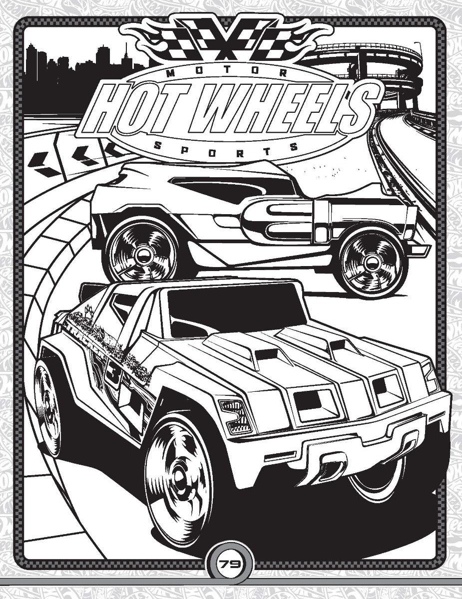Buy Hot Wheels Bumper Colouring & Puzzle Book - A Drawing & Activity ...