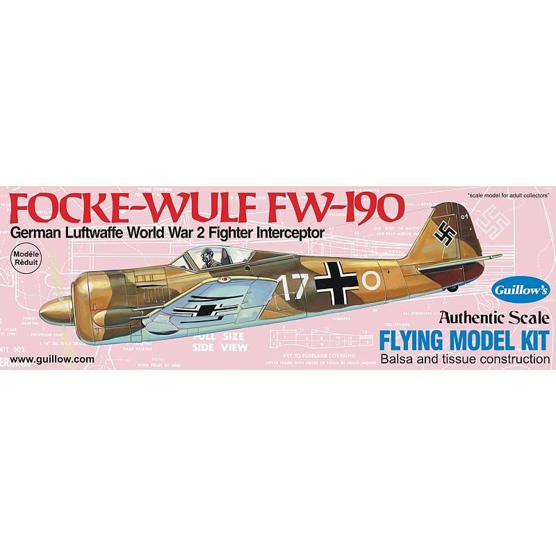 Guillows Focke Wulf Fw 190 Balsa Kit – Marionville Models