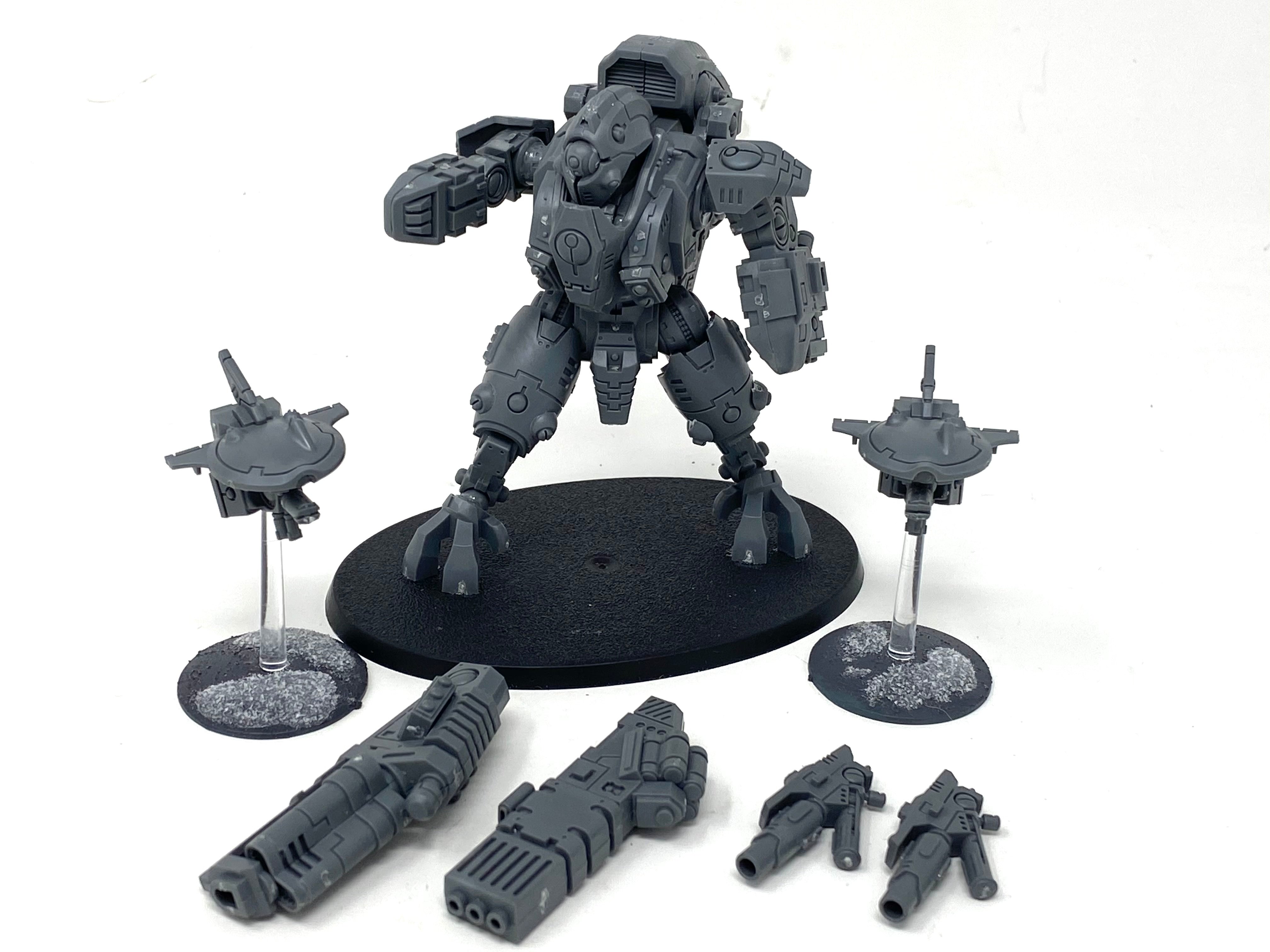 Warhammer 40K Tau Empire XV95 Ghostkeel Battlesuit (USED