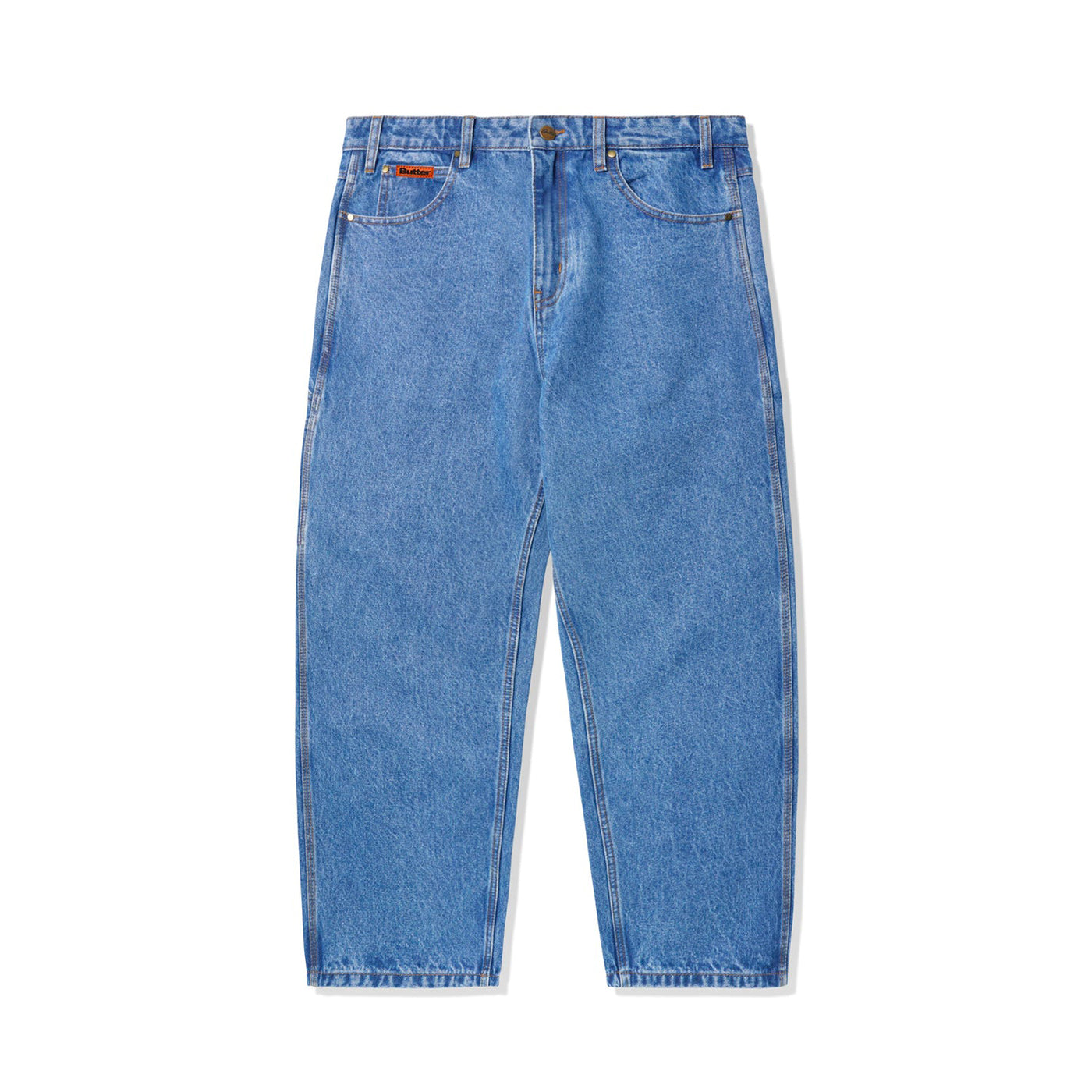 Baggy Denim Jeans (Washed Indigo)