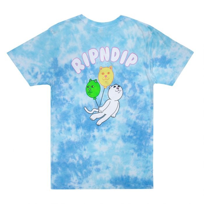 Drifting Away Tee Blue Tie Dye