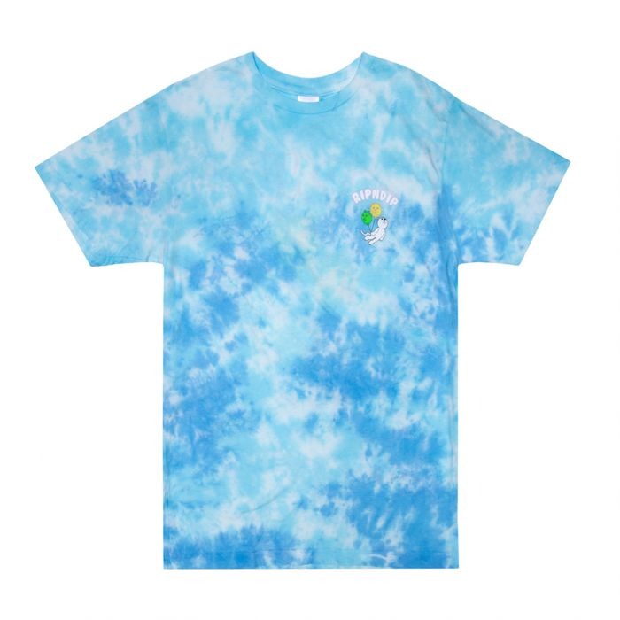 Drifting Away Tee Blue Tie Dye