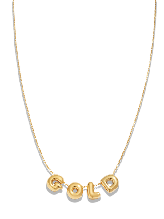 The Gold Heart Initial Necklace