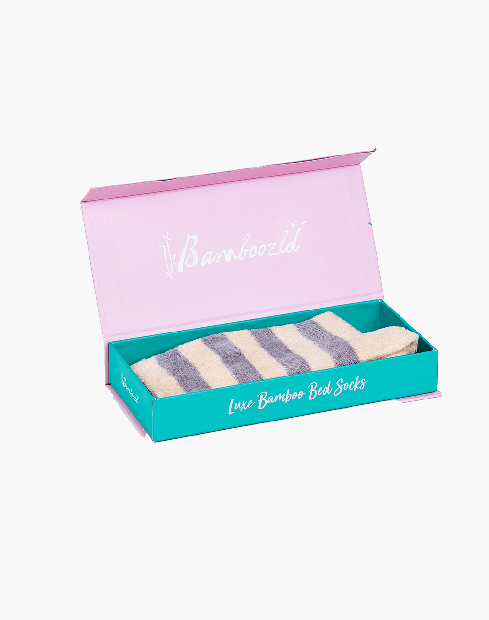 WOMENS LUXE BAMBOO BED SOCK GIFT BOX