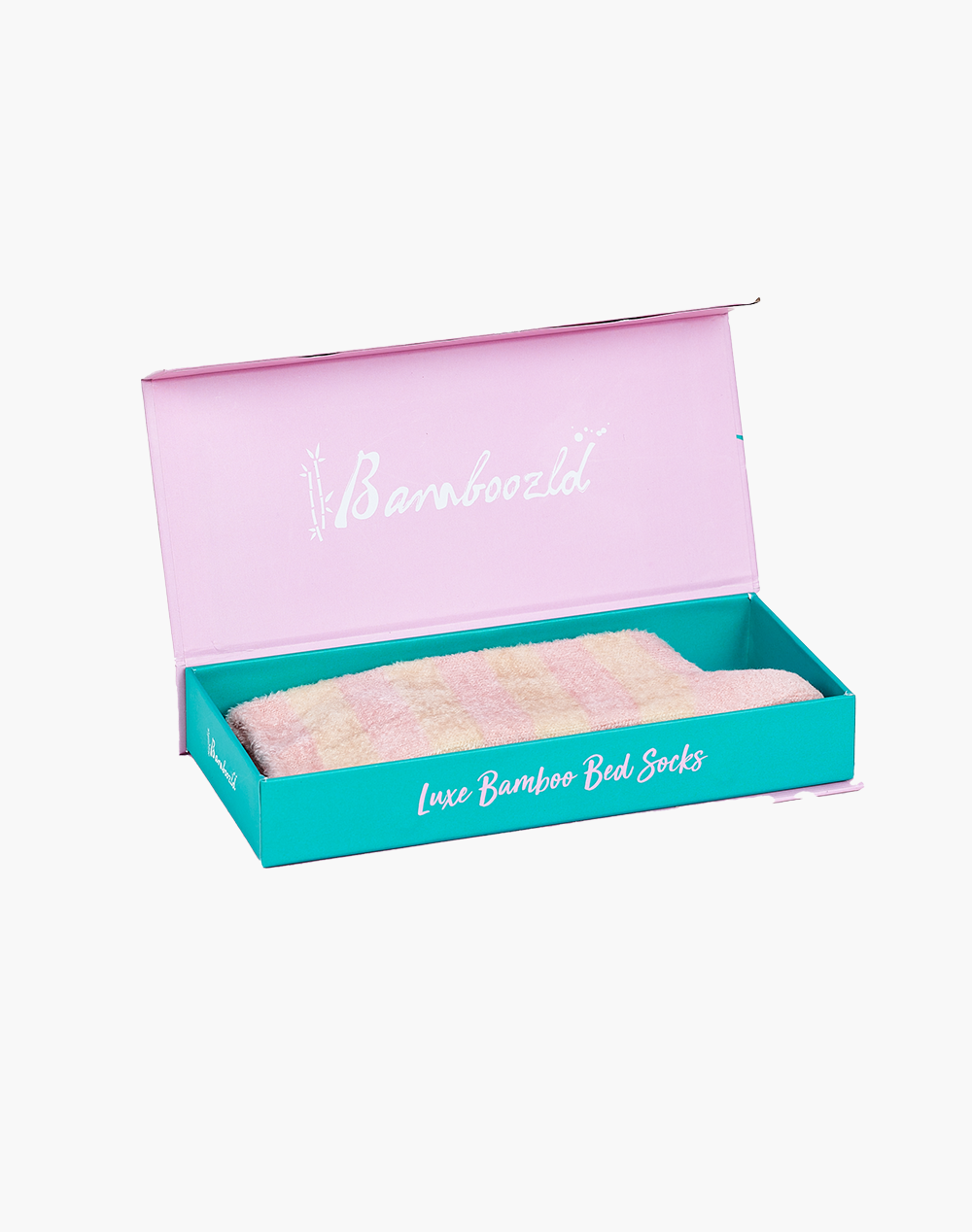 WOMENS LUXE BAMBOO BED SOCK GIFT BOX