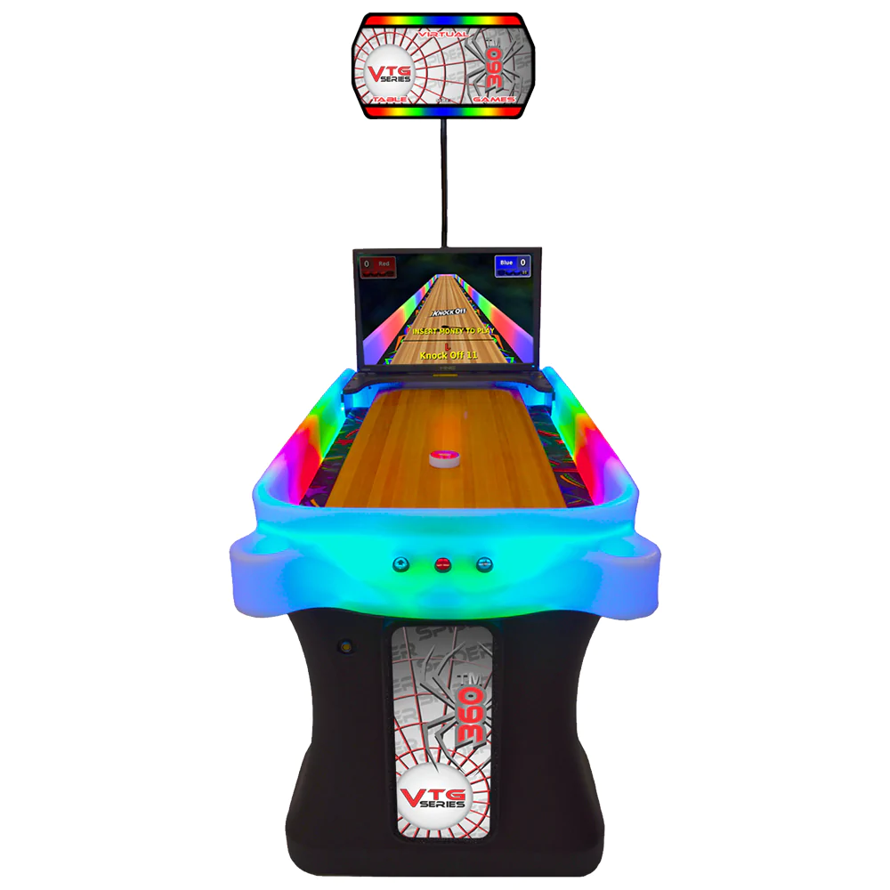 Arachnid Spider 360 VTG Shuffleboard Bowling Home Arcade Game