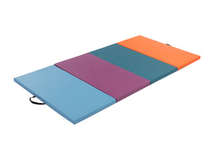 Better 4 Section Mix Color Gymnastic Mat, Yogo Mat, Exercise Mat, Pu Cover, Home Use, Man And Woman