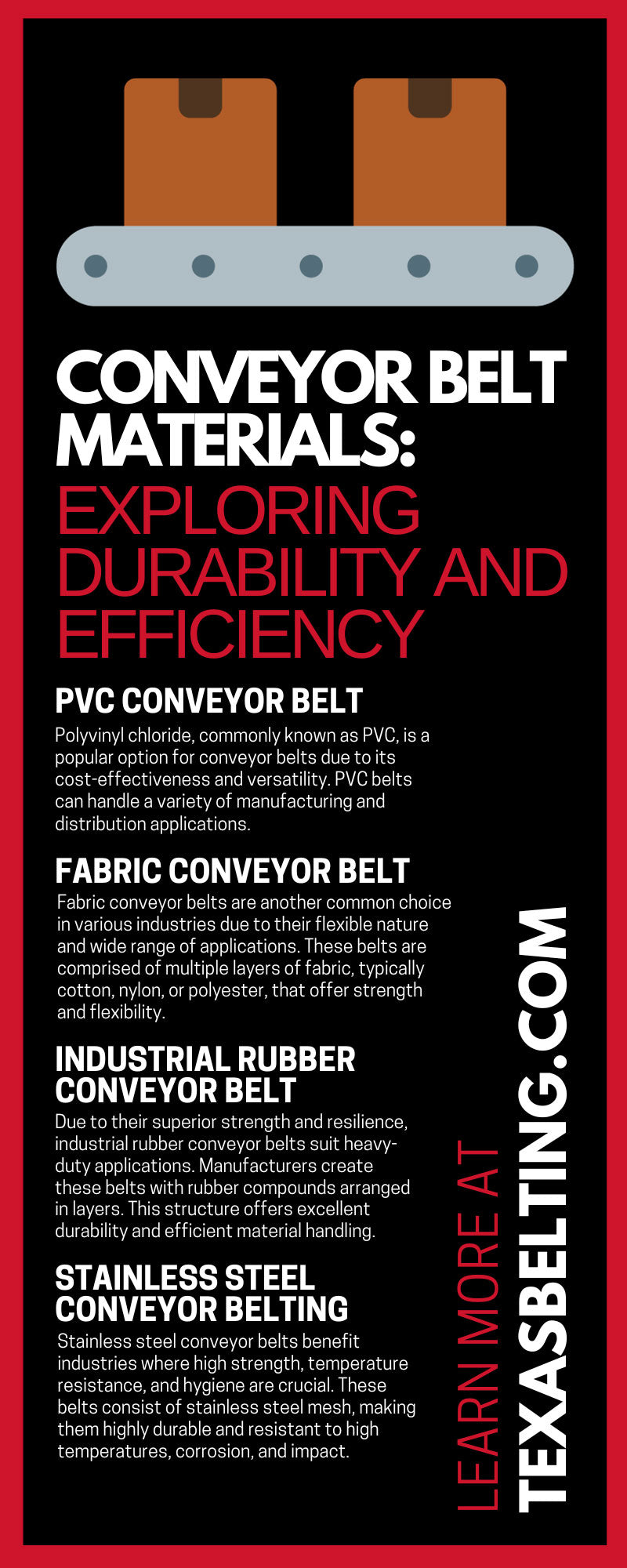 Conveyor Belt Materials: Exploring Durability and Efficiency