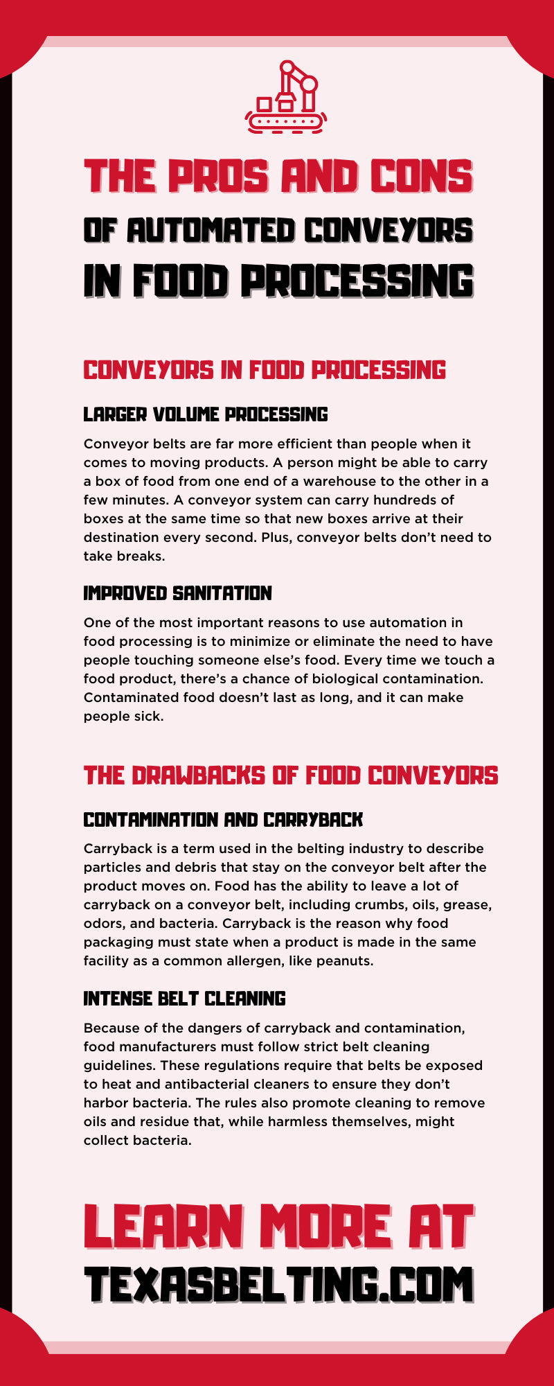 Food Grade Conveyor Systems  Technical Packaging Systems