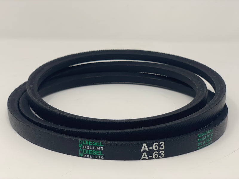 A63 Classic Wrapped V-Belt 1/2 x 65in Outside Circumference
