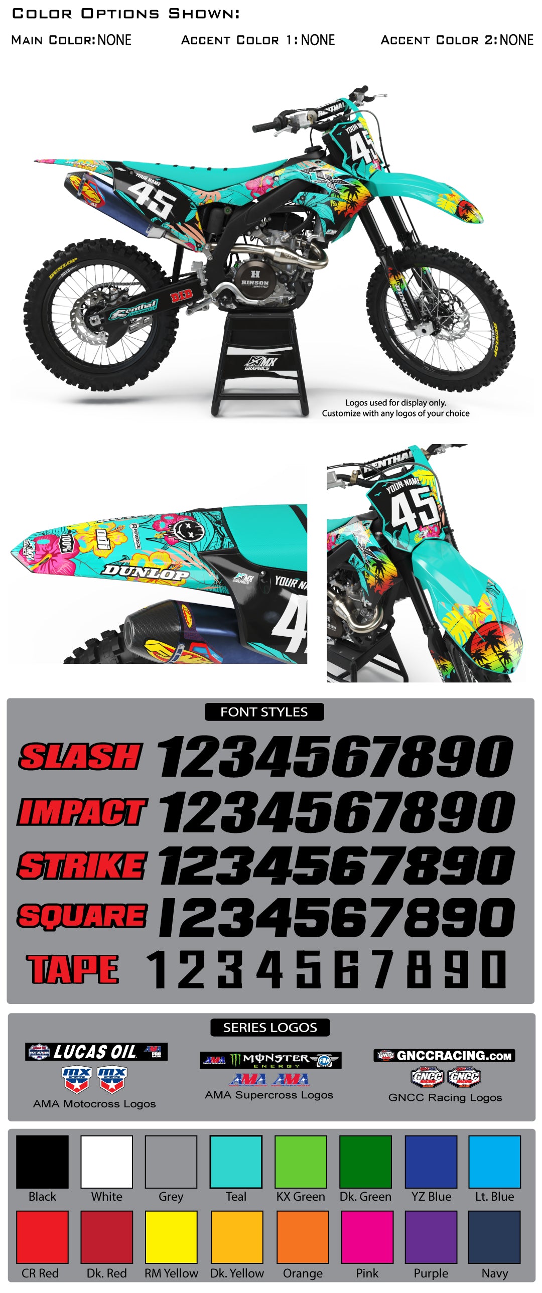 Kawasaki Tropical Graphic Kit – MX