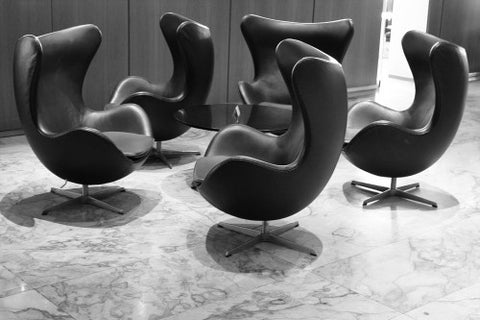 arne Jacobsen egg chair mid century modern