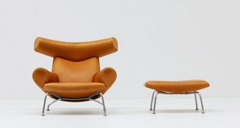 Hans Werner ox chair mid century modern